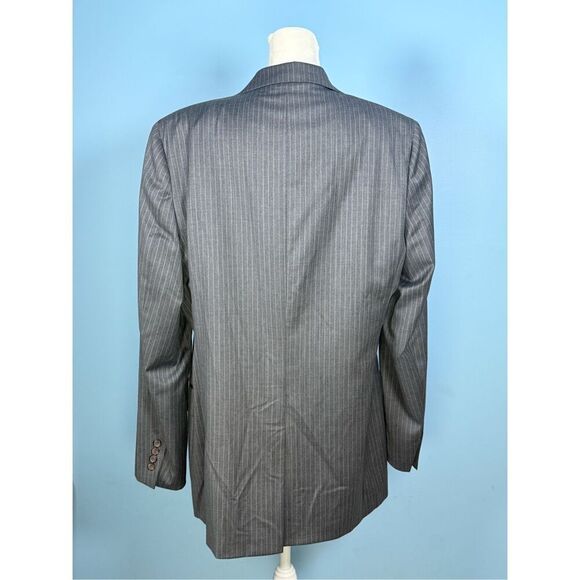 Brooks Brothers 346 Fitzgerald Fit Two Button Wool Blazer Jacket 40L Grey - Picture 5 of 14